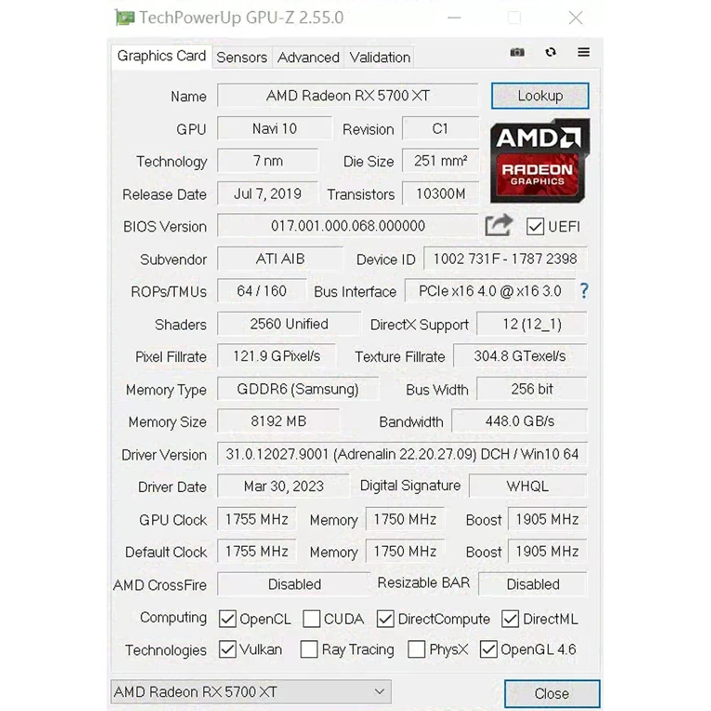 2025 soyo amd radeon rx5700xt 8GB Gaming-Grafikkarte gddr6 Speicher 256bit pciex16 4,0 für Desktop-Computer-Grafikkarten rx 5700x