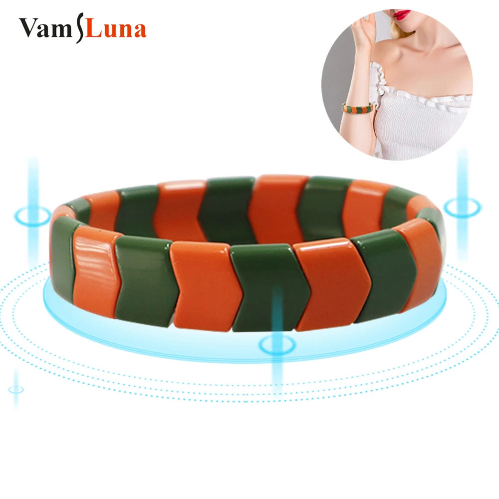 Provides Natural Energy Massage Bracelets Ochre Fashion Health Care physical Therapy Tool Anti-radiation Bracelet Relieve Stress