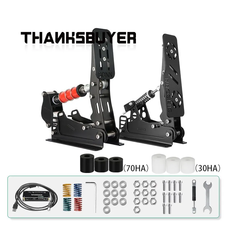 Simplayer 2-Pedal Set SIM Racing Pedals Load Cell Pedals (with or without Hydraulic Rod) without Pedal Plate