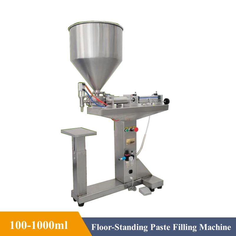 

Floor-Standing Pneumatic Paste Filling Machine Semi-Automatic Sauce Chili Sauce Toothpaste Yogurt Honey Filling Machine