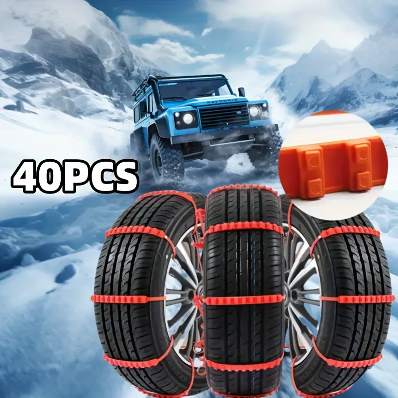 

Портативные противоскользящие шины, нейлоновые ремни, многоразовые, подходят для снежных и грязных условий.