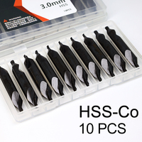 BB Center Drill Carbide & HSS Co M35 Countersink Chamfer Lath Bit A Form Diameter 1 1.5 1.6 2 3.15 4 5 6 for Metal Aluminum