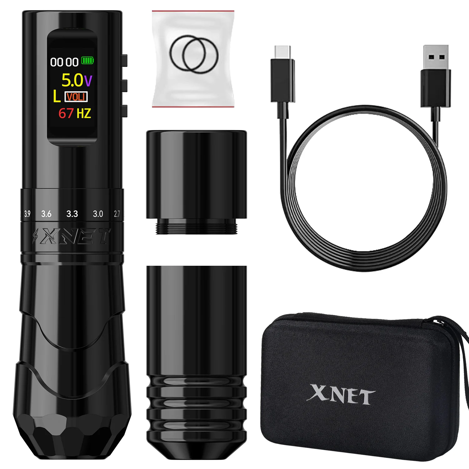 X net ワイヤレスタトゥーマシン　Wireless tattoo pen XNET Void Professional Wireless Tattoo Machine Pen 7 Adjustable