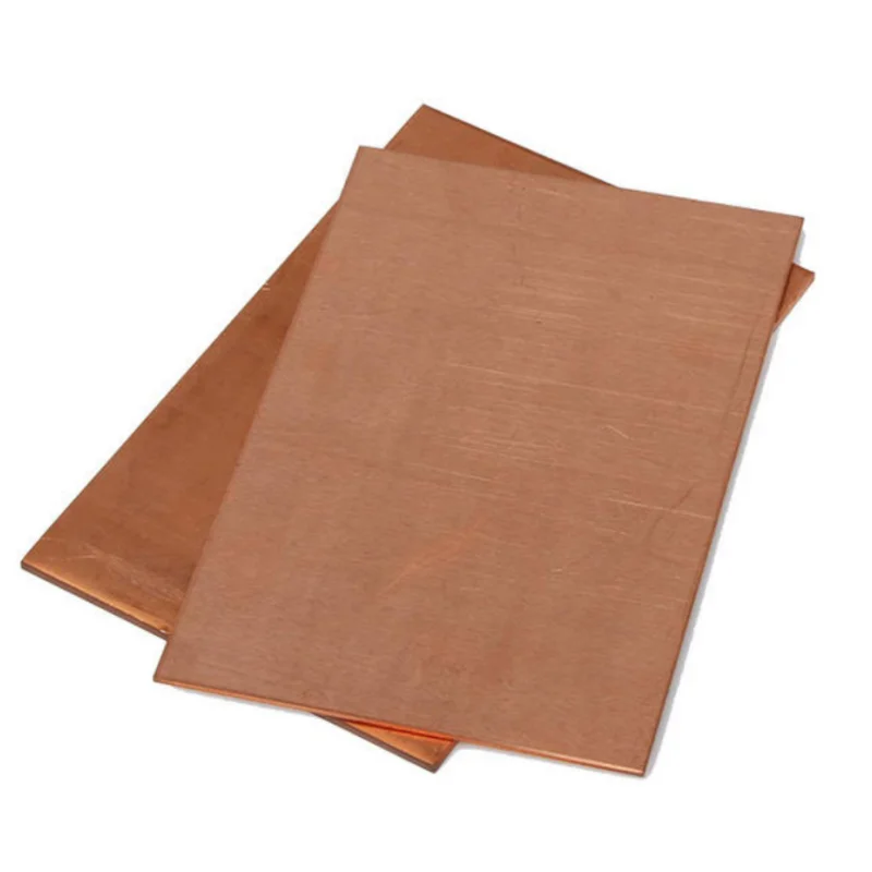 0.8/1/1.2/1.5/2/2.5/3/4x100/200x 100/200mm Thickness 99.9% Pure Copper Cu Metal Sheet Foil Plate