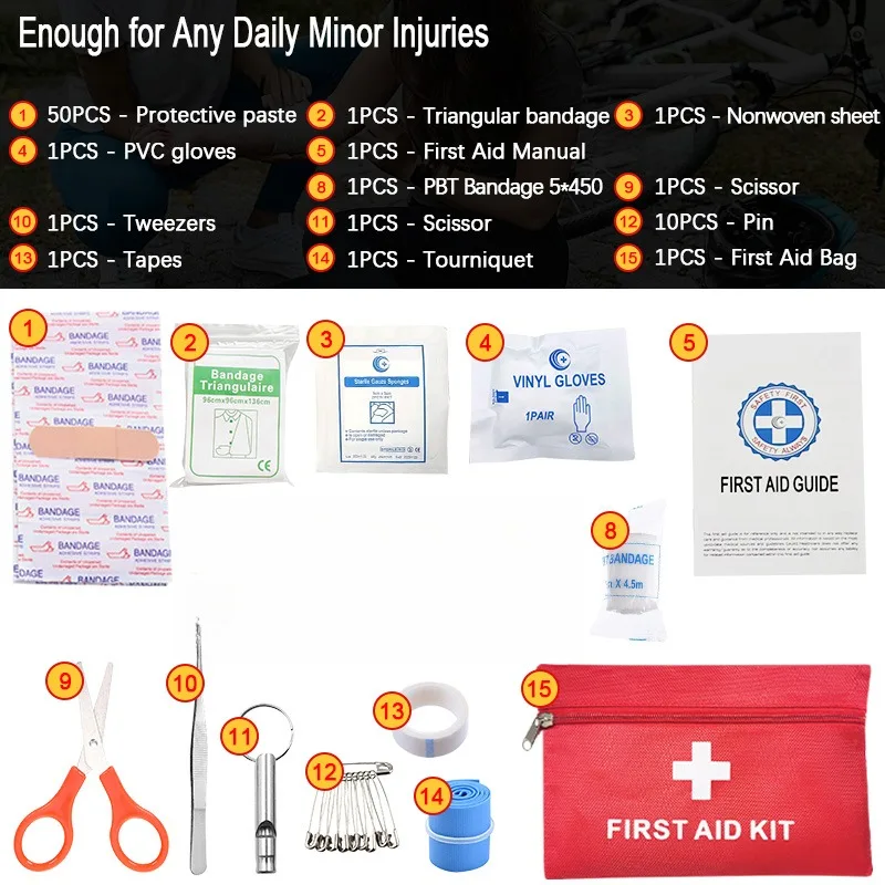 71Pcs Small Travel First Aid Kit, Neat Medical Supplies for Injury Emergencies, Home, Outdoor, Car, Camping, Workplace & Hiking