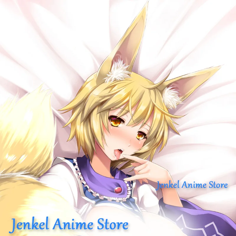 Imagem -02 - Dakimakura Anime Fronha Yakumo Ran Touhou Impressão Dupla Face Capa de Travesseiro do Corpo Tamanho Real