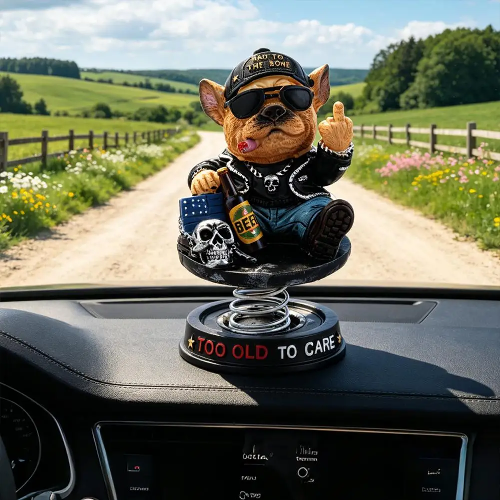 Auto-Innendekoration mit schwenkbarem Kopf, kreatives, schüttelndes Ornament, tragbare, stilvolle Armaturenbrett-Verzierung für die tägliche Autodekoration – Detail 3
