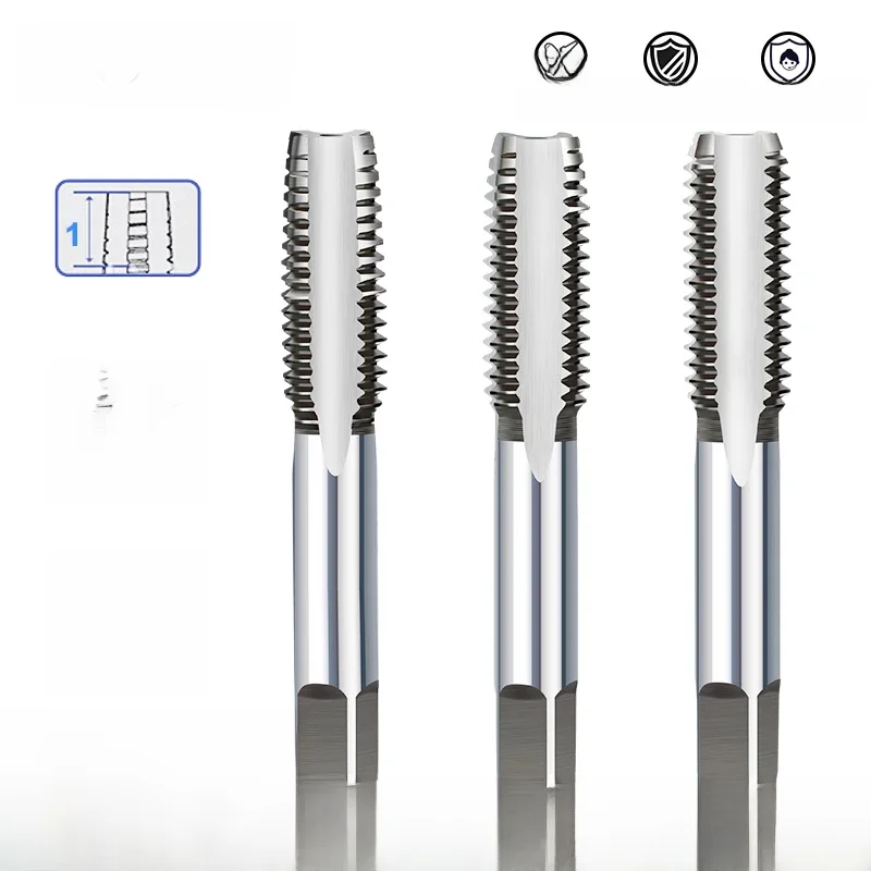 XCAN filetage robinet M2-M24 vis métrique robinet à main flûte droite bouchon conique bouton robinet foret taraudage à main outils de filetage