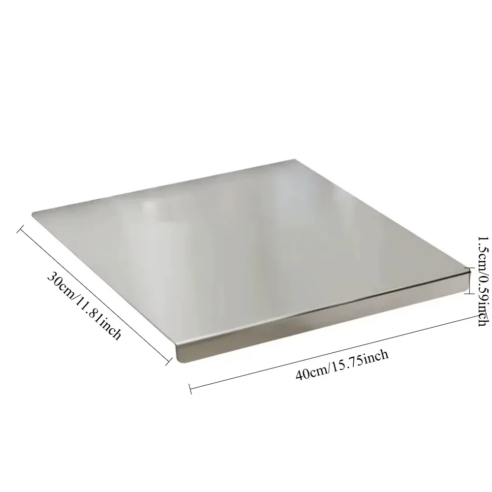 L-shaped Chopping Board Stainless Steel Large Size Doublesided Chopping Board Kitchen Tool Home Fruit Cutting And Kneading Panel 6