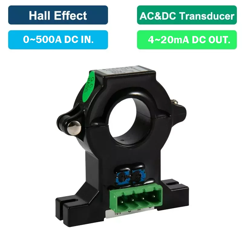 Acrel AHKC-EKA Hall Sensor Current Transducer Sensor Open-Loop Spilt Core Type DC 4~20mA Output Power DC12V/24V Easy Install