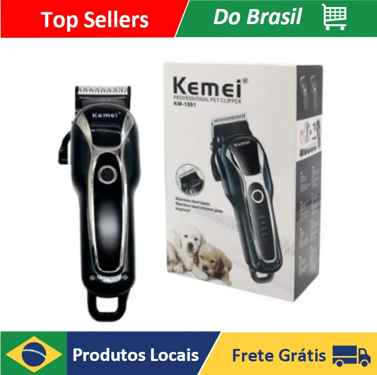 Kemei Km-1991 Professional S/Bivolt Wire Km-Pet Tosa Machine