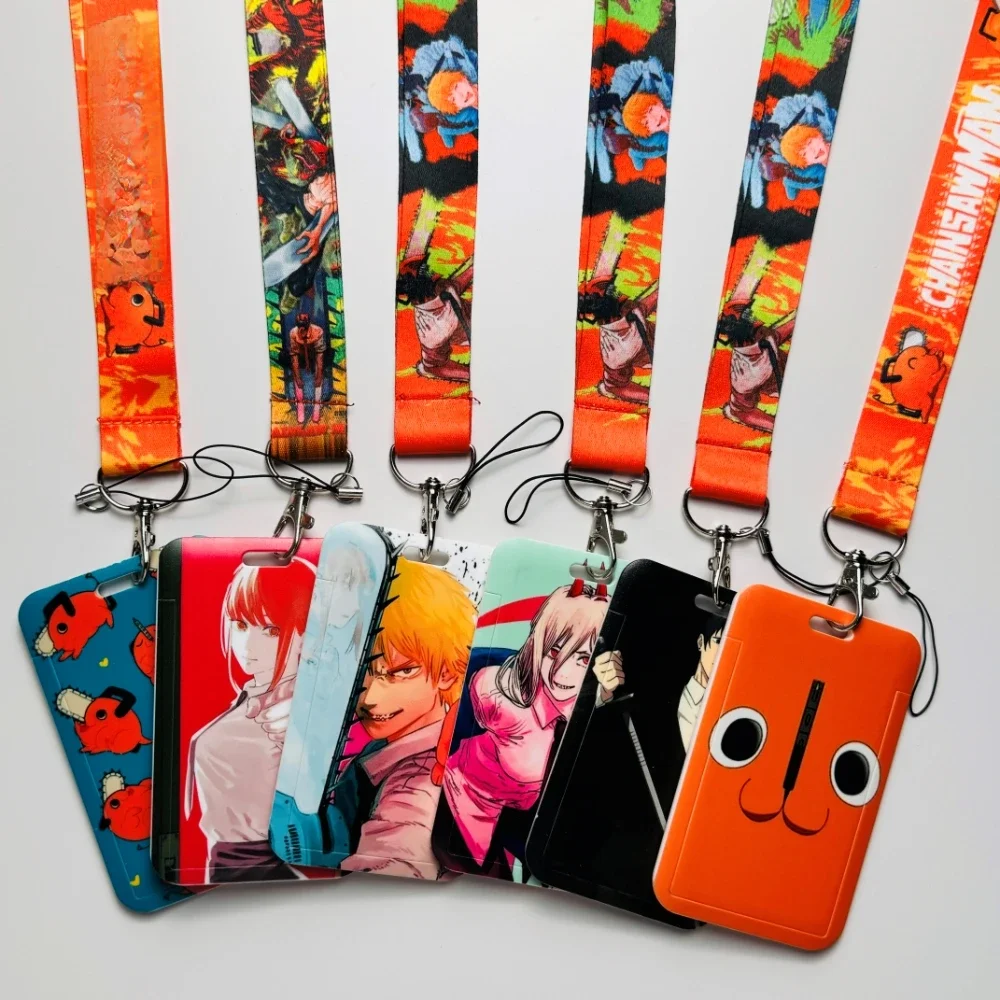 Sangle de cou de dessin animé japonais, lanière de cou, porte-carte d'identité, porte-clés, sangle de téléphone portable, cadeau