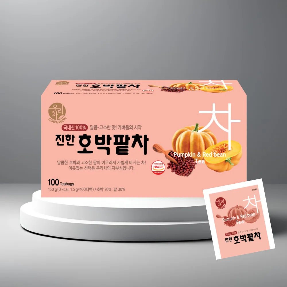 Songwon our tea with rich pumpkin red bean tea 100T