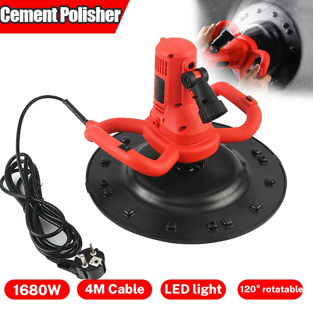 1680W Elettrico Lucidatore Per Cemento Muro Gesso Malta Per Calcestruzzo Trowell Intonacatura