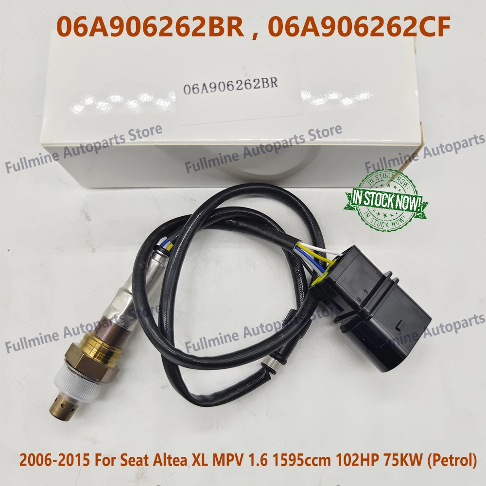 

06A906262BR Oxygen Sensor 5Wire For AUDI A3 VW golf Jetta SEAT Altea SKODA Octavia 06A 906 262 BR 06A906262CF Car Accessories