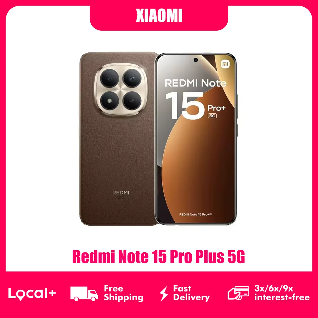 Xiaomi Redmi Note 15 Pro + 5G Globale Version 6,83-Zoll-Display NFC Snapdragon ®     7S Gen 4 200Mp Dolby Atmos ®     Kamera