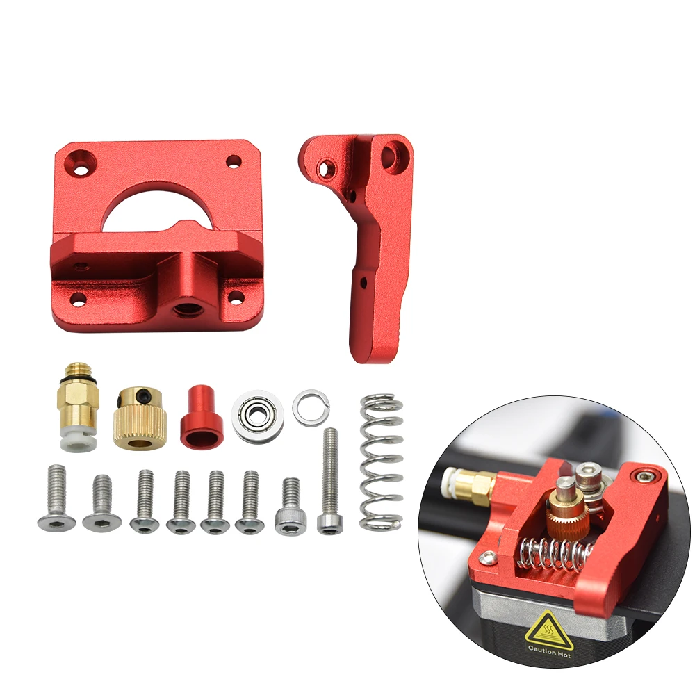 

2 in 1 out Dual Color Hotend Extruder MK8 Extruder with Sheet Metal Extruder for Ender-3 CR-10 3D Printer Parts