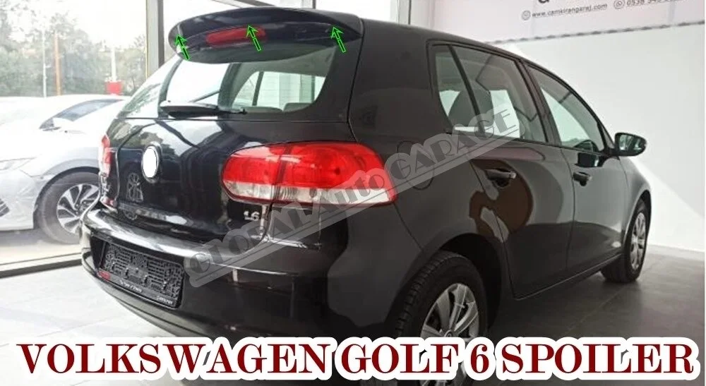 

Спойлер для Volkswagen Golf 6 2008-2012, автомобильный аксессуар, универсальные спойлеры, автомобильная антенна, Стайлинг автомобиля, рассеиватели, разветвитель