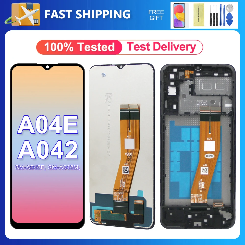 A04E For Samsung 6.5''For A042F A042 A042M A042M/DS LCD Display Touch Screen Digitizer Assembly Replacement