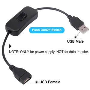 Stonego-USB cable with switch, turn the switch, Toggle extension to USB, LED string, gadget, USB Power Supply Device Tools, 28cm 12 Main Sales switch League - №3