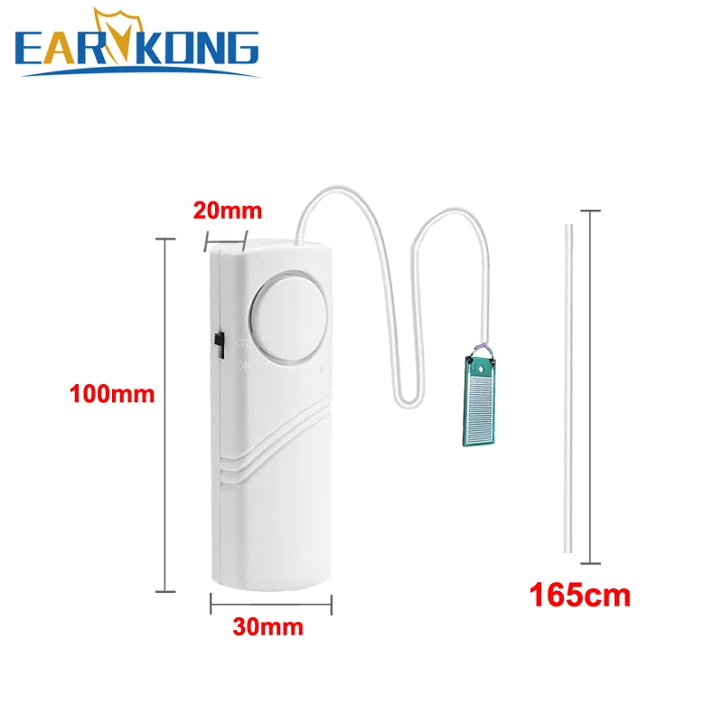 Independent Water Leakage Detectort Tuya Water Level Sensor Home Kitchen Bathroom Security Alarm 90dB High Volume Alarm Sound