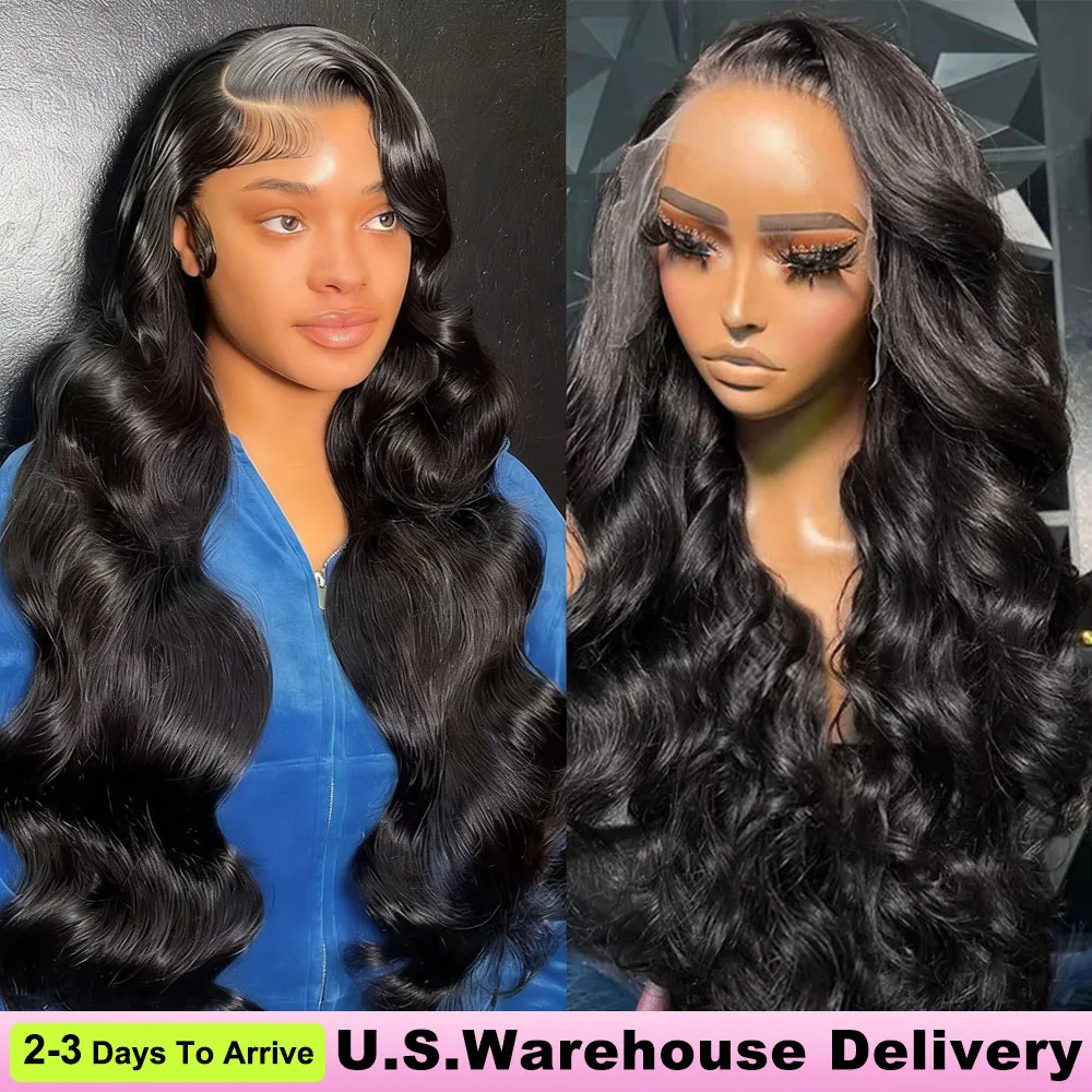 

42-дюймовые объемные волны 13x6 HD Парики из натуральных волос на кружеве спереди Бразильские предварительно выщипанные парики с плотностью 220 Прозрачный парик из натуральных волос на фронтальной части шнурка