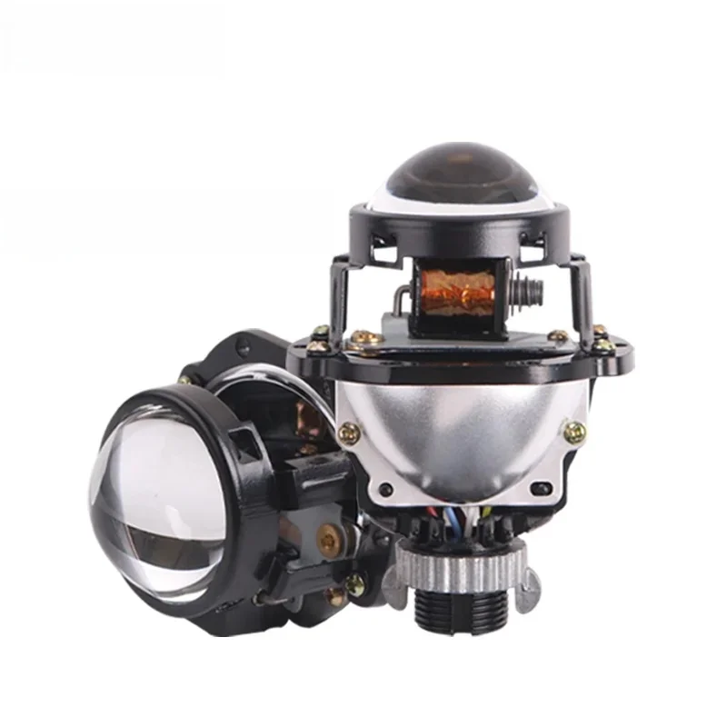 1.8 2.0 Cal Bi LED soczewki projektora reflektory H7/H4/9005/9006 LED światła samochodowe dla motocykla Mini soczewki samochodowe żarówka modernizacja 90W — 2