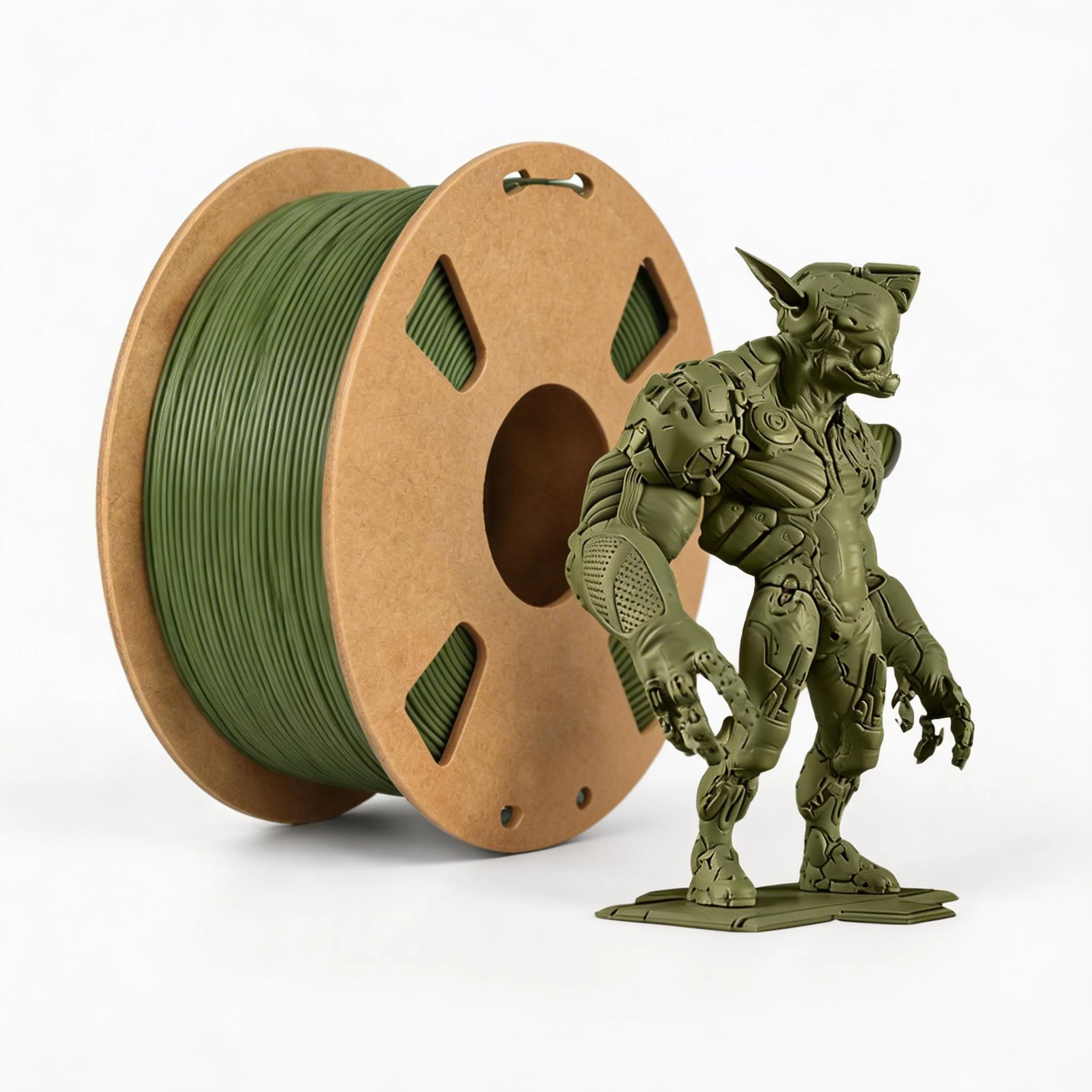 

Филамент Filajoy 3D Matte PLA 1.75 мм, цвет оливково-зеленый, низкая деформация, минимальные следы слоев, точность размеров +/- 0.02 мм, 1 кг