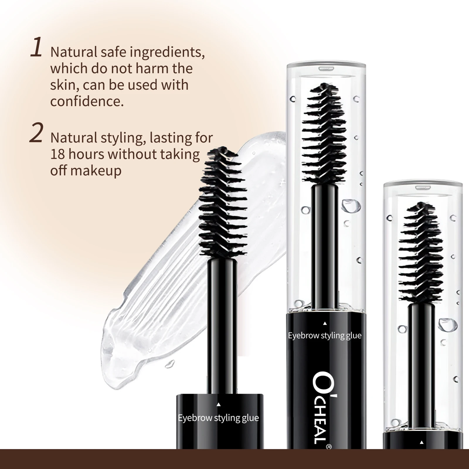 O'CHEAL Styling Eyebrow Gel 3D Feathery Wild Brow Wax Tattoo Tint Eyebrow Double-end Sculpt Soap Eyebrow Eye Makeup Cosmetics