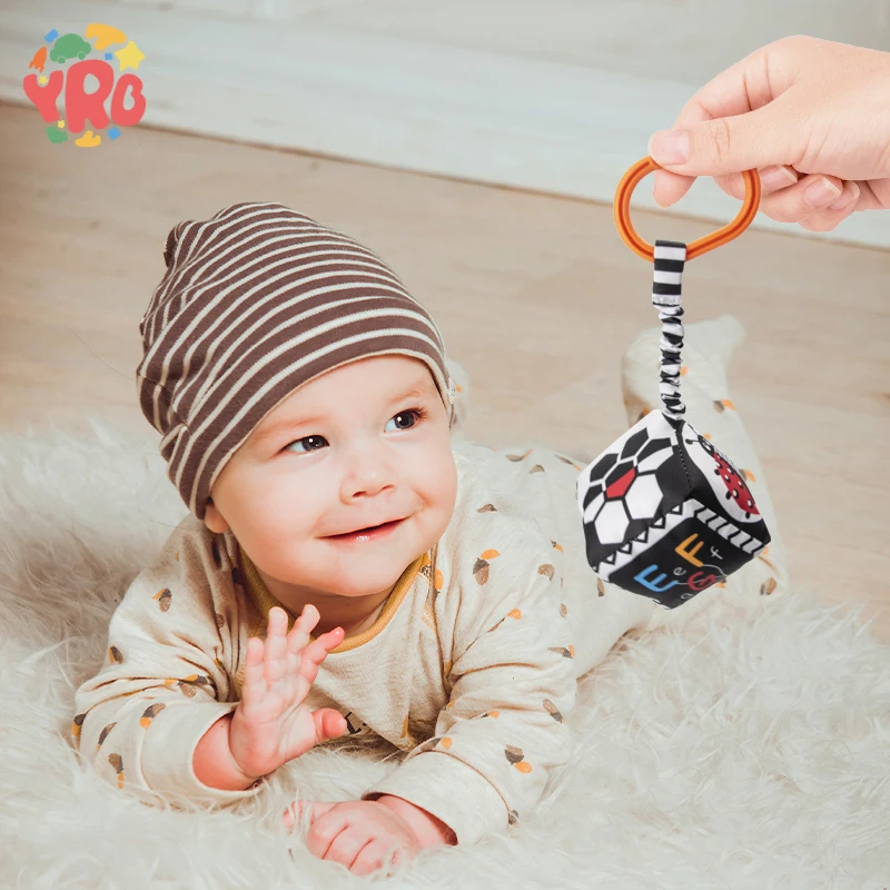 Libro de juguetes de alto contraste blanco y negro para bebés, libro suave para bebés, juguetes educativos, libro de ropa de cama de actividades, juguetes de cuna para recién nacidos de 0 a 12 meses