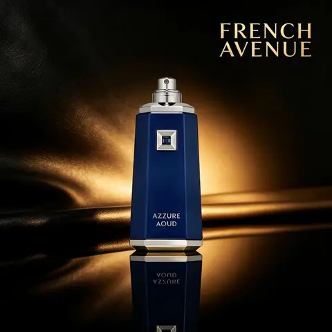French Avenue Azzure Oud 3.4oz 100ml Warm Oriental Woody Perfume for Men Daily Office