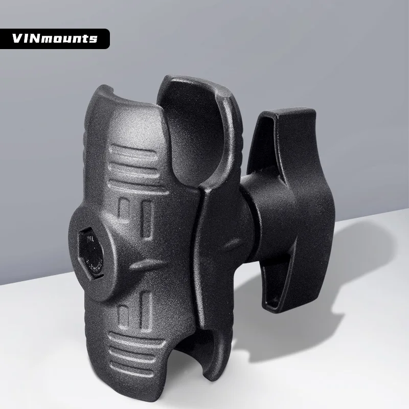 Soportes VIN tamaño D Aluminio 13 cm/5,118 pulgadas Brazo corto de doble casquillo Compatible con soportes Ram VIN-D-13 para carretilla elevadora/tractor