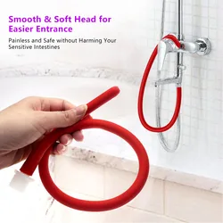 50CM Anal Cleaning Tools Set Enema Nozzle Washing Shower Douche System Anal Shower Tube Anal Wash Bidet Hose Dropshipping