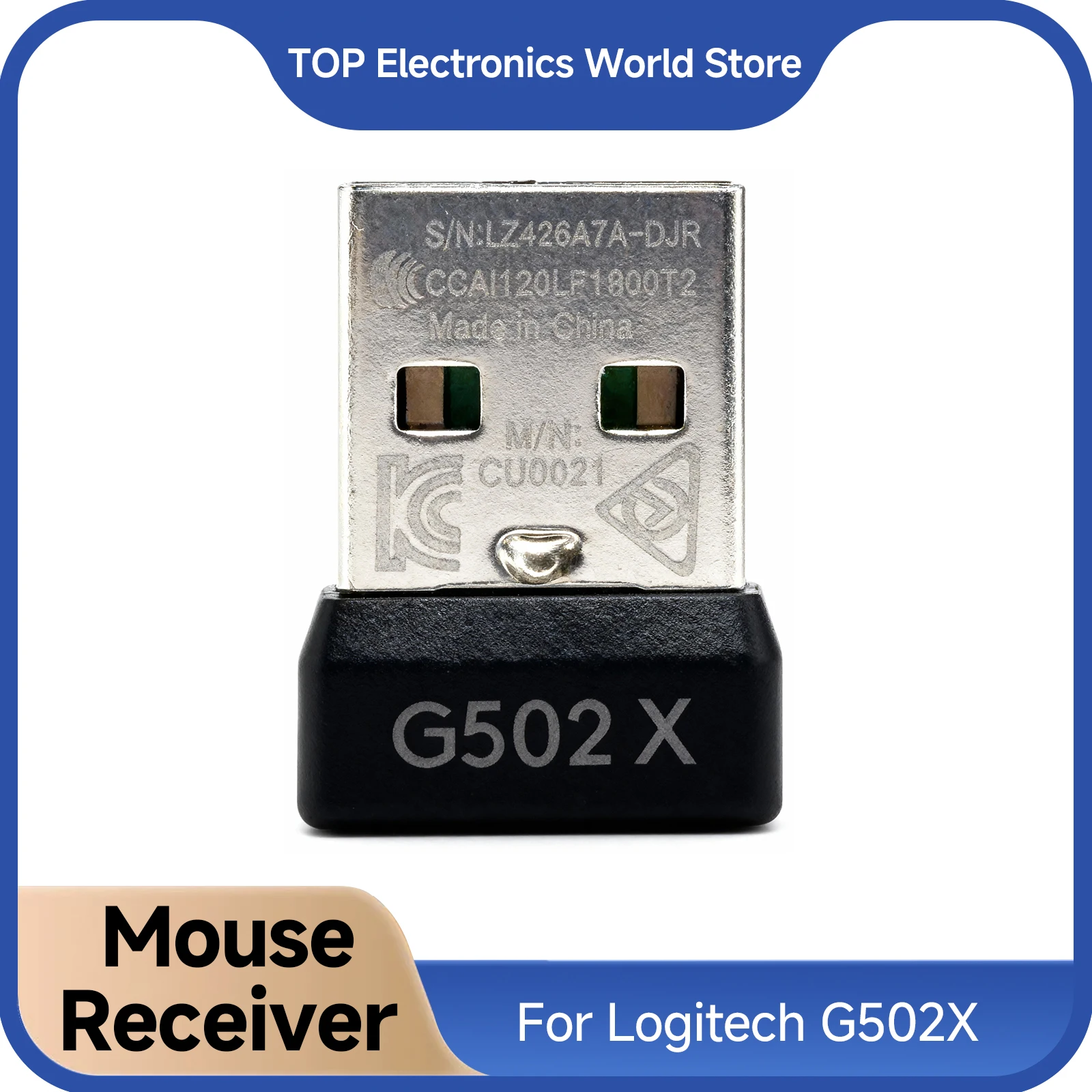 

For Logitech G502X Mouse Receiver - USB Dongle Plug Adapter , Wireless Gaming Mouse Replacement Accessories , New