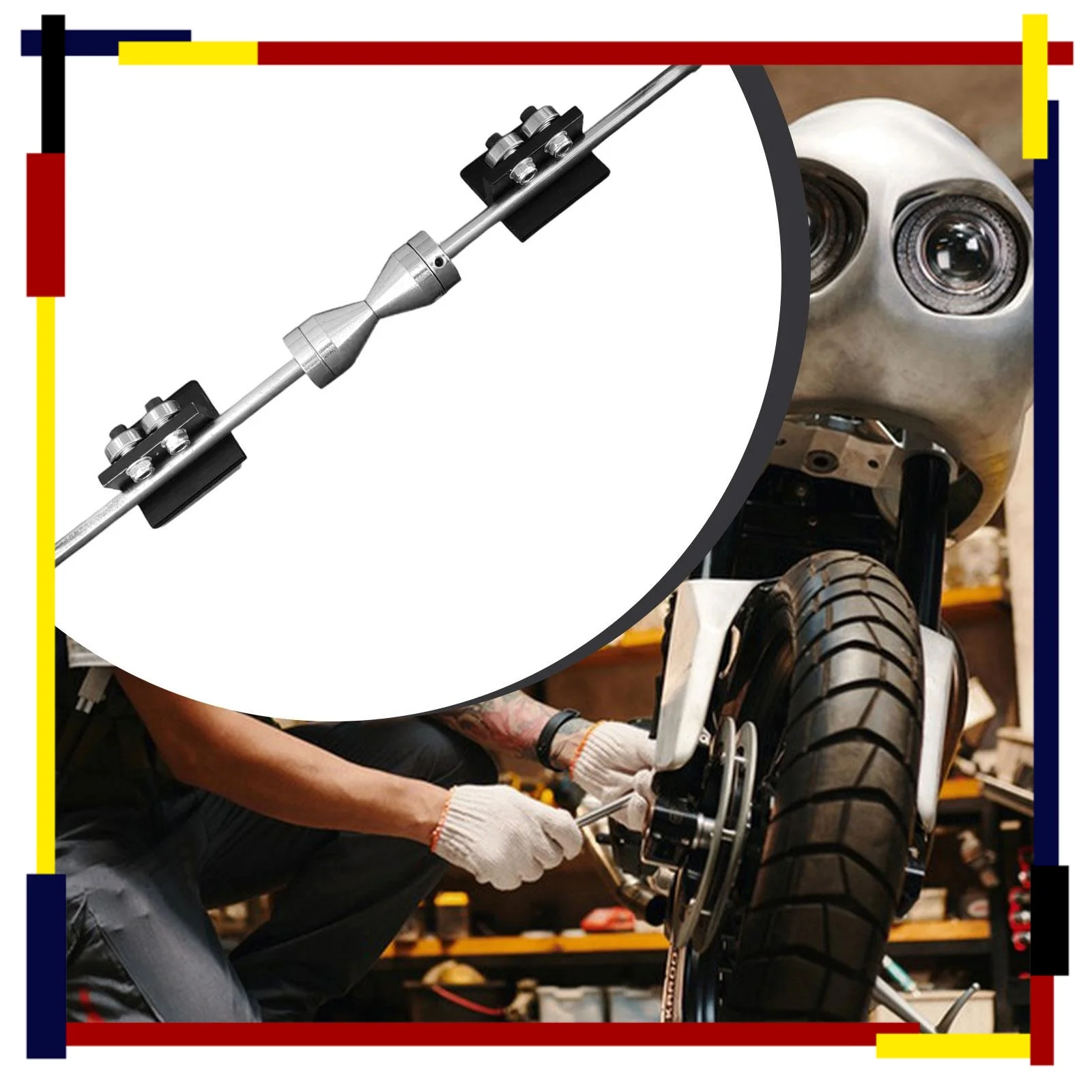 Motorcycle Wheel Balancer Supplies Versatile Motorbike Tire Balancing Tool Portable Motorbike Tire Balancing Tool Accessor