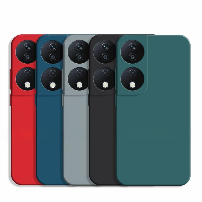 Dla Honor 90 Smart Case Honor 90 Smart Cover Luksusowy oryginalny TPU odporny na wstrząsy płynny silikonowy pokrowiec ochronny na telefon Honor 90 Smart — zdjęcie 2
