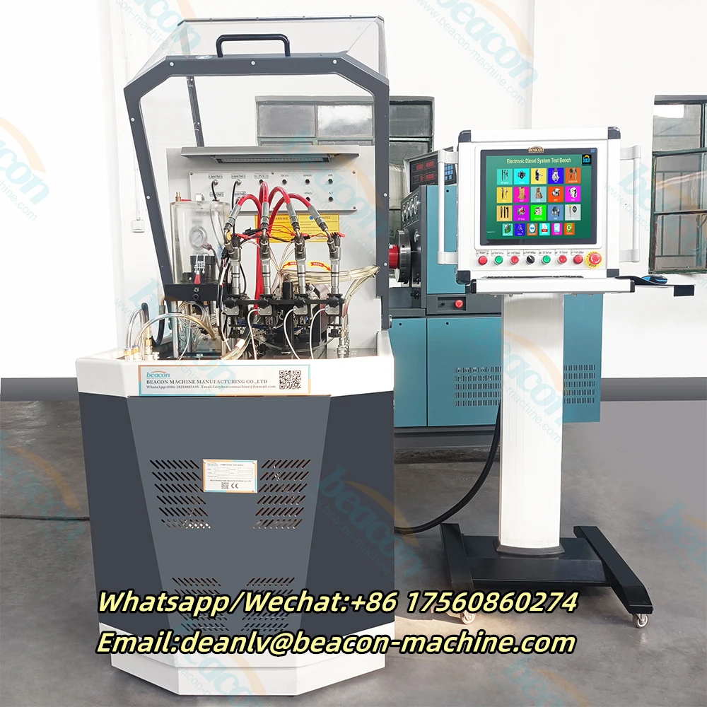 Beacon Mchine Newest BC808 Common Rail Diesel Fuel Injector Test Bench Test 4 Injectors At The Same Time