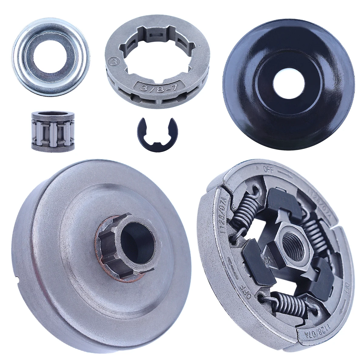 

3/8" Clutch Drum Sprocket Kit For MS362 Stihl MS 362 Chainsaw Rim Needle Bearing