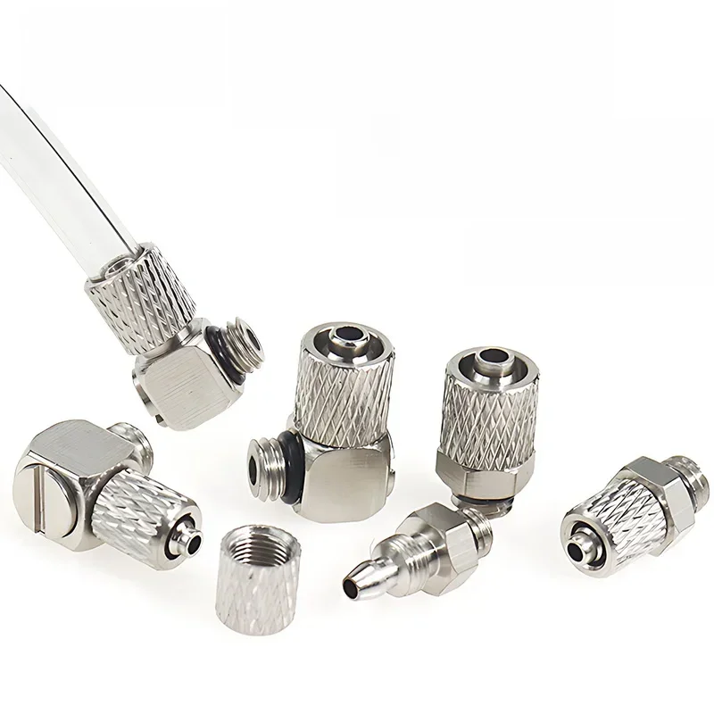 Mini connecteur de tuyau pneumatique PC PL, vis à raccord rapide, Joint torsadé rapide, filetage mâle M3 M4 M5 M6-Tube OD 3mm 4mm 6mm