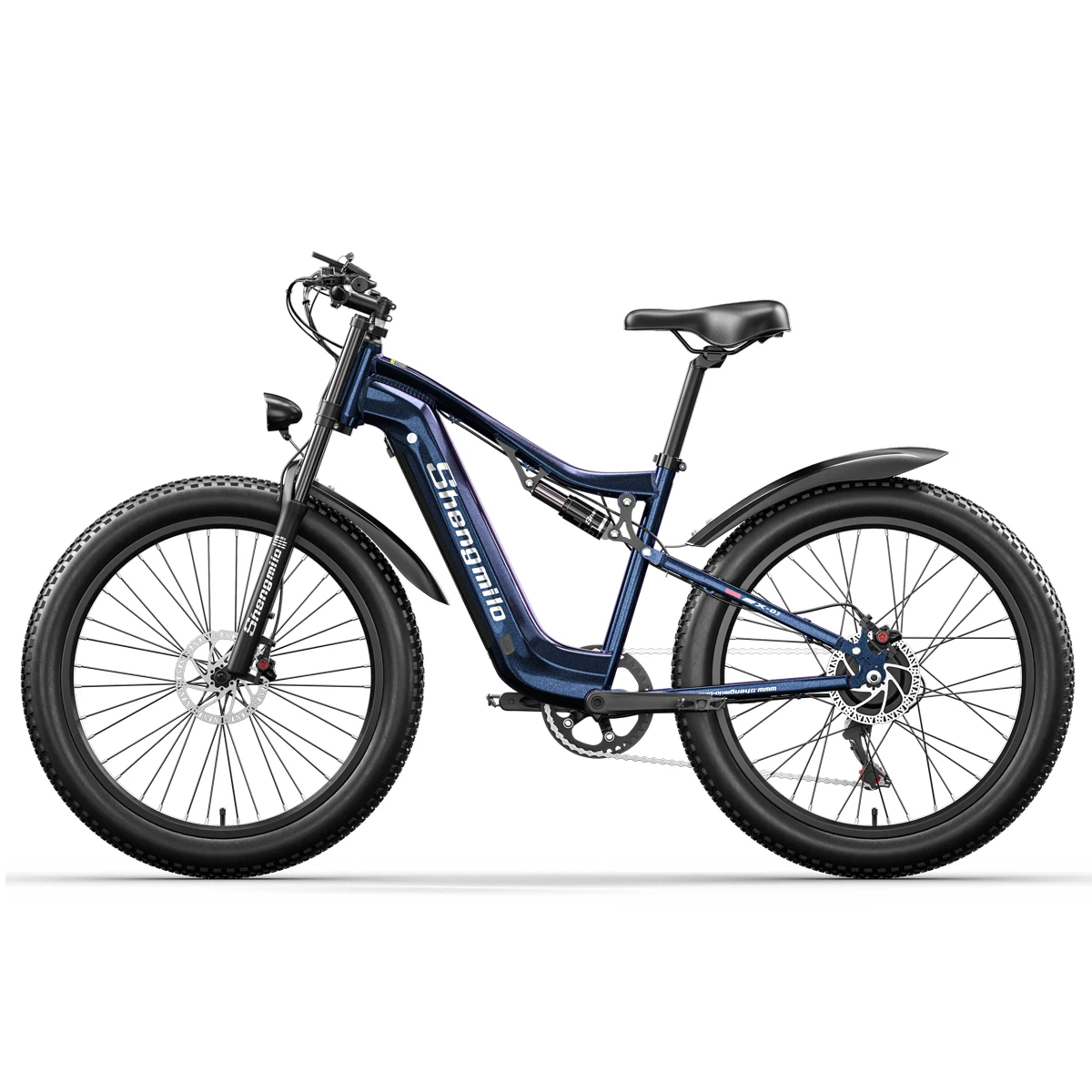 MX-03 26 Inch Electric Bicycles 4.0 Fat Tire 500W Dual Shock Absorption Ebike 48V 15ah Electric Bike Mountain Bike MX03 E Bikes