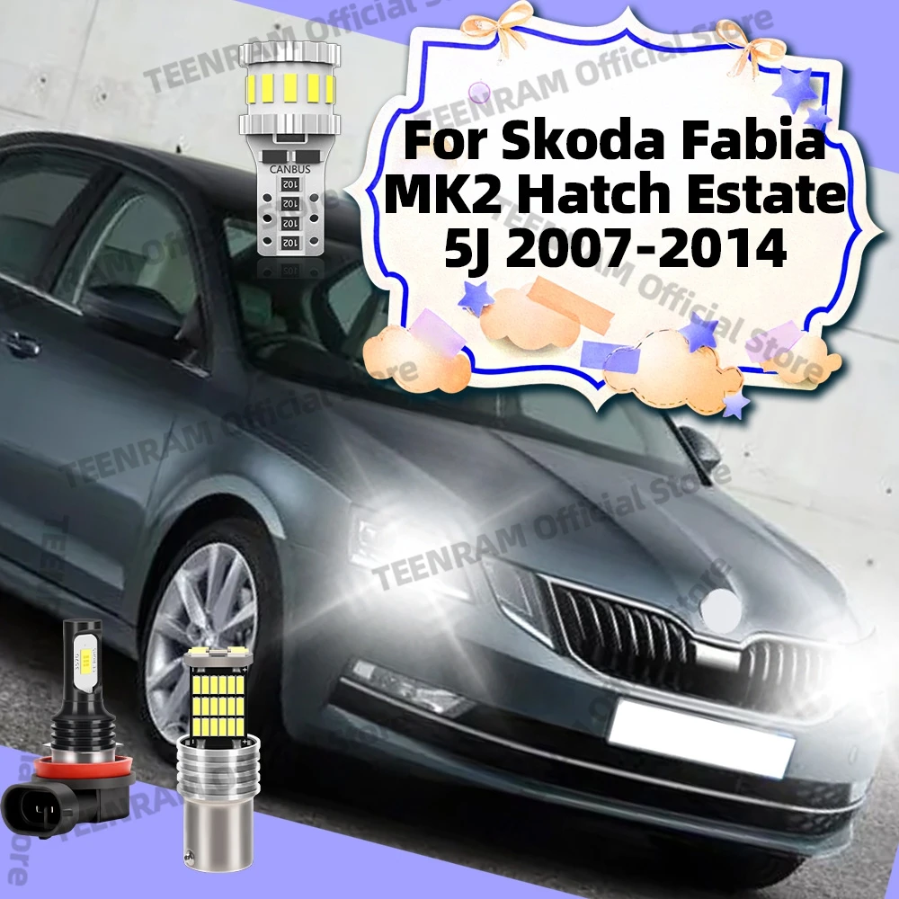 

Для Skoda Fabia MK2 Hatch Estate 5J 2007-2014 - Светодиодные лампы 6000K Противотуманные фары 12V Парковочные DRL Дневные ходовые огни
