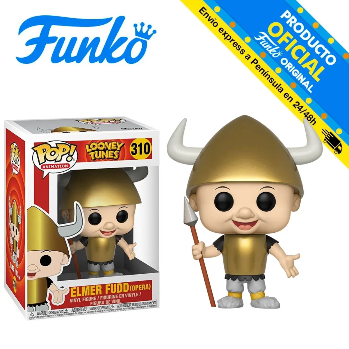 FUNKO POP! LOONEY TUNES - ELMER grumnon, 21978, 310, original, toys for boys, girls, gifts, collector, figures, dolls, shop, with box, new, man, woman, official license