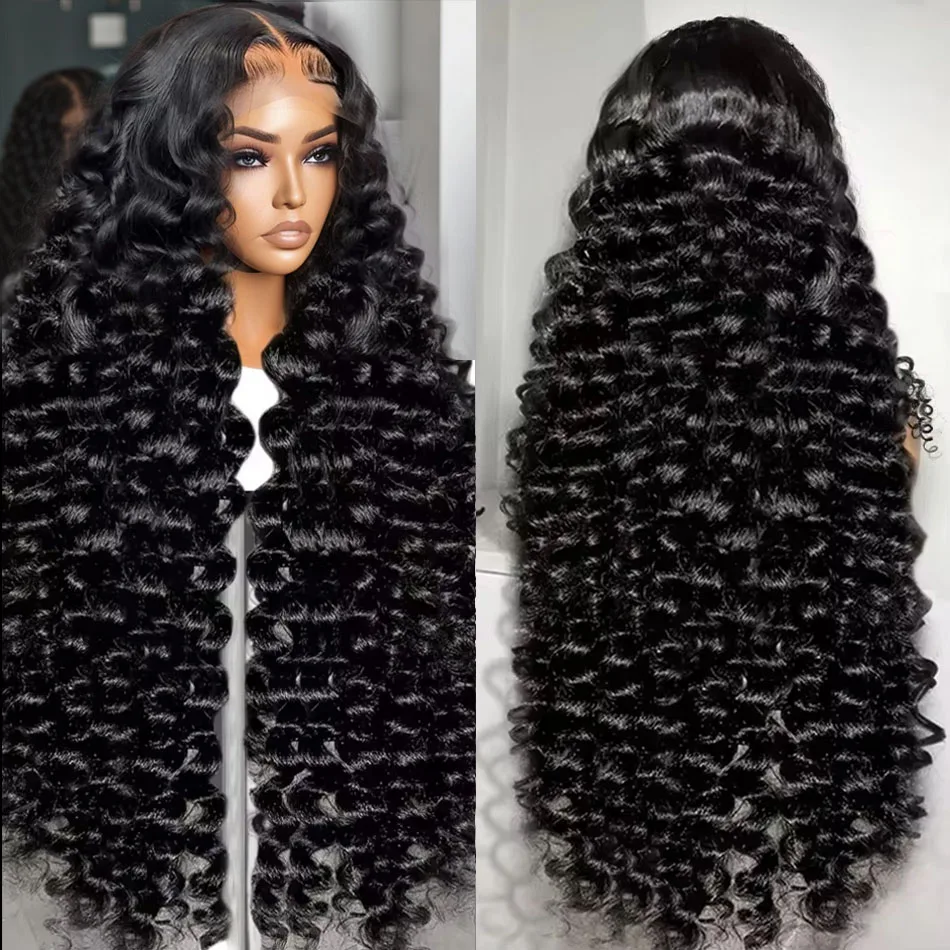 

300 Density 40 Inch Loose Deep Wave 13x6 Lace Frontal Human Hair Wig Brazilian 13x4 Curly Lace Front Wigs Human Hair For Women