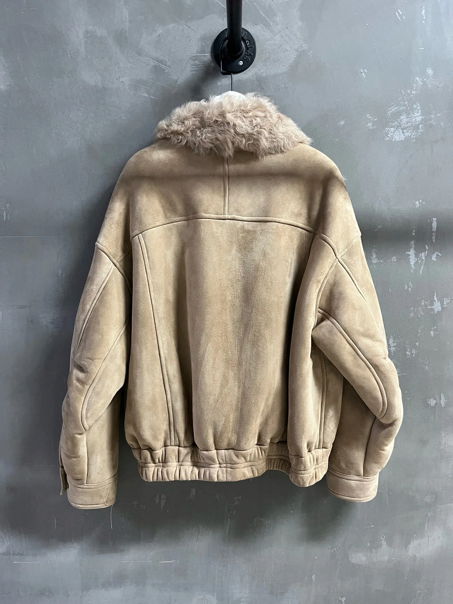 Autumn women's casual genuine shearling coat