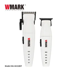 2025 WMARK NG-8632KIT HIGH SPEED HAIR CLIPPER, HAIR TRIMMER, ELETRIC HAIR CUTTING, DLC POWDER METALLLURGY BLADE, EXTRA BLADE SET