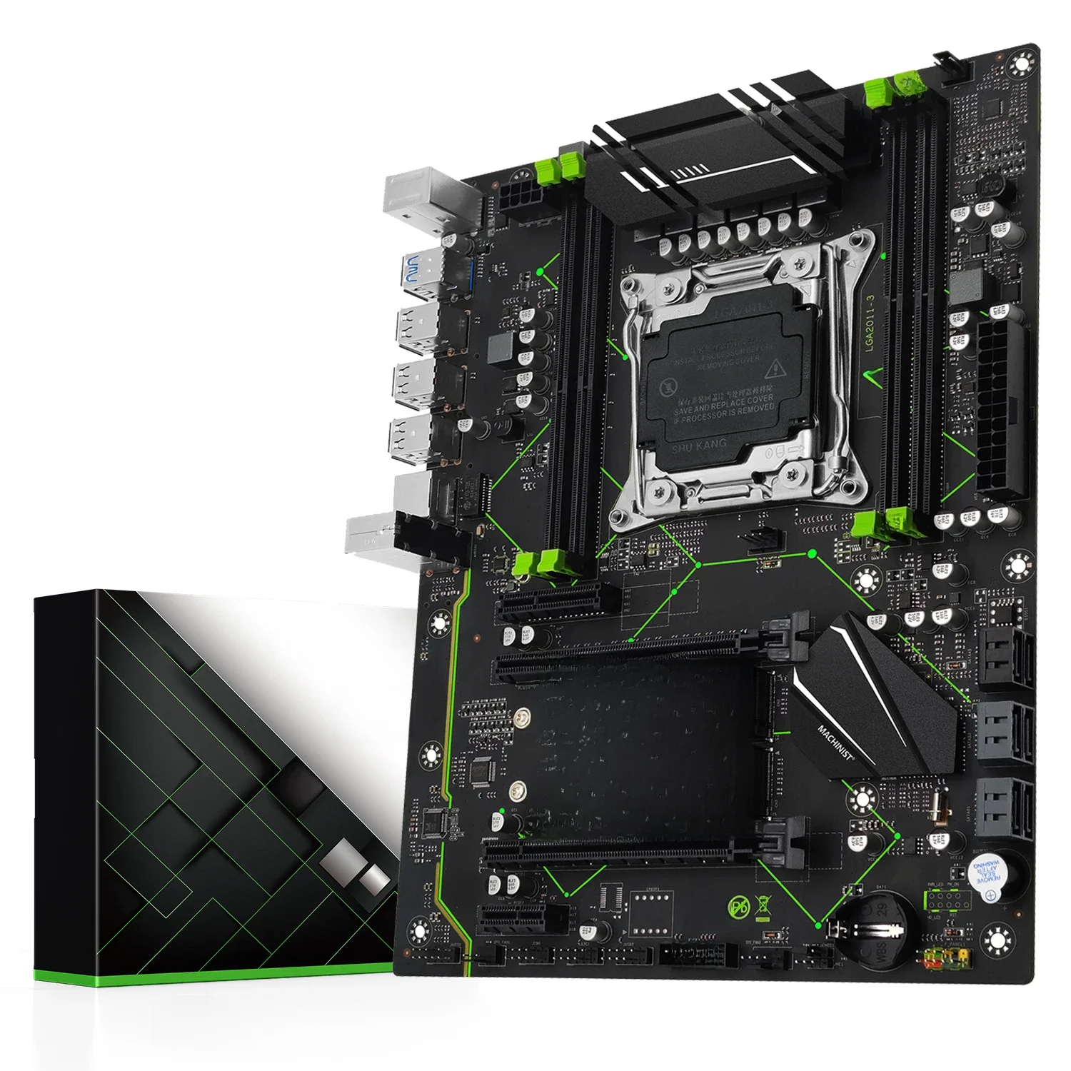 Płyta główna MACHINIST E5 MR9A V1.0 X99 obsługuje procesor LGA 2011-3 Xeon E5 V3 V4 DDR4 RAM pamięć ATX NVME M.2 USB3.0 — 2