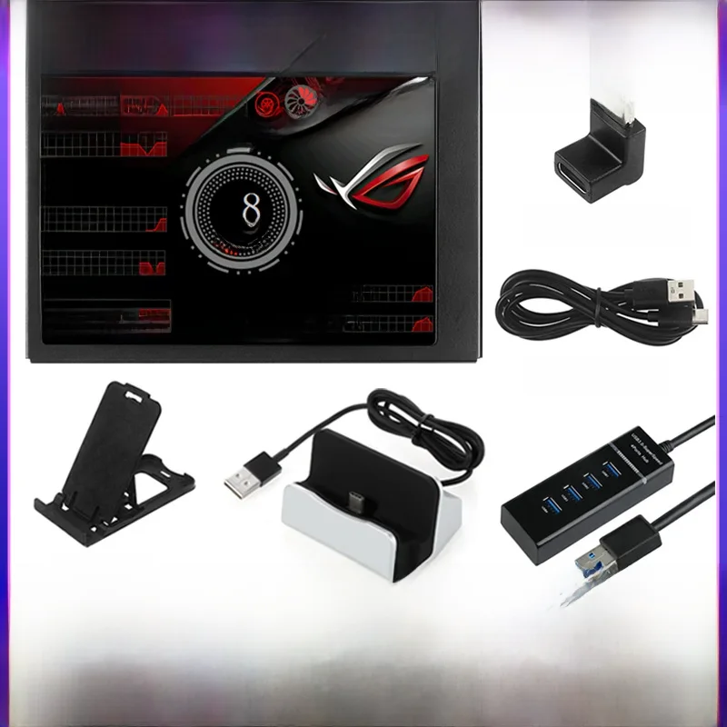 3.5 Cal ekran pomocniczy typu C AIDA64 wyświetlacz LCD CPU GPU RAM Monitoring opcjonalny USB-C podekran podstawy dla obudowy Mini ITX — zdjęcie produktu 7