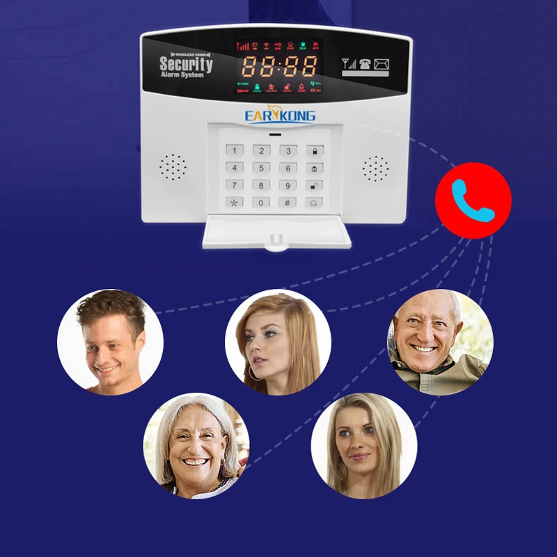 Tuya 4G GSM Alarm System 433MHz Wireless Smart Home Security System 4G SIM Card APP Remote Control Compatible Alexa Google Home