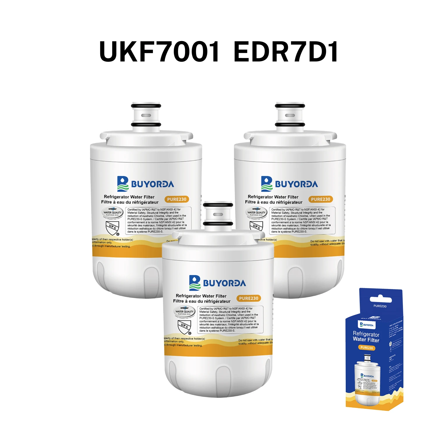 

Сменный фильтр для воды для холодильника UKF7003, 3 шт., для Maytag, Whirlpool, KitchenAid, Amana, UKF7003, UKF7002AXX, EDR7D1