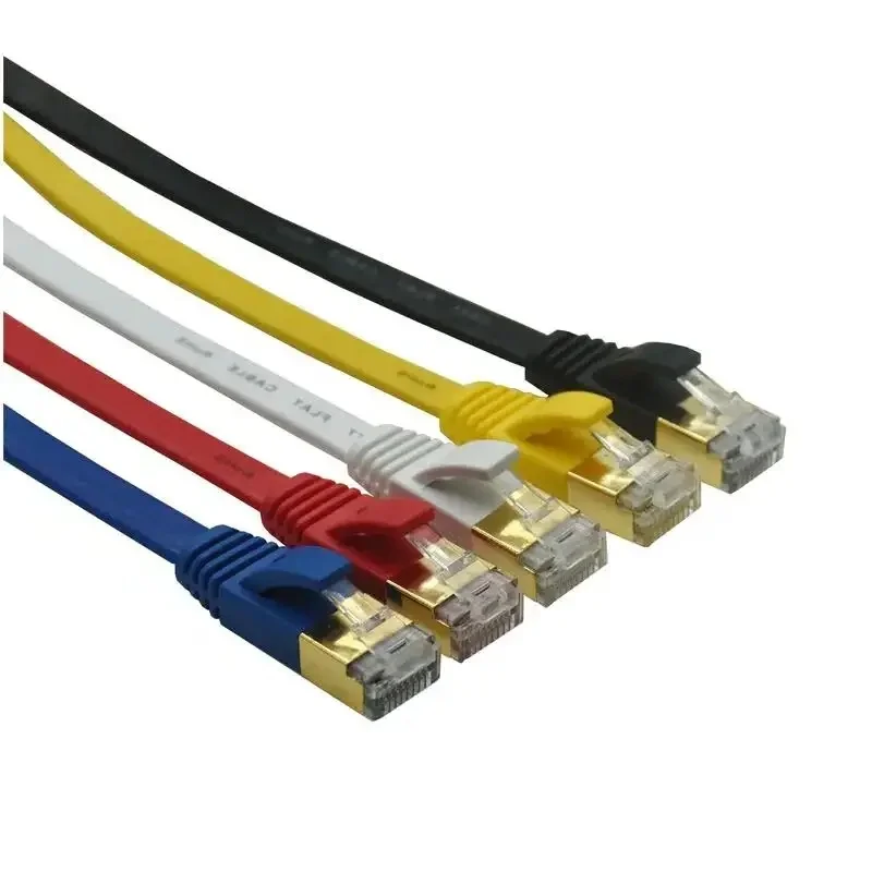 Kabel Ethernet Cat7 RJ45 Lan Płaski kabel SSTP Sieć Internet 1m 30m 5m 10m Patch Cord do routera komputerowego Laptop PC Ethernet — zdjęcie produktu 7